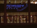 Odyssey Arena stainless steel halo illuminated lettering