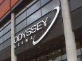 Odyssey Arena stainless steel halo illuminated lettering