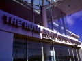 Royal Victoria Hospital stainless steel halo illuminated lettering