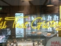 Argento All That Glitters yellow neon window panel
